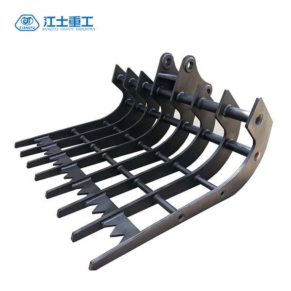 Best-excavator-stick-rake-JIANGTU-excavator-rake-attachment